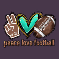 Peace Love Football Heavyweight Hoodie | Teevron