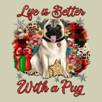 Christmas Life Is Better With A Pug Heavy Core Tee | Teevron