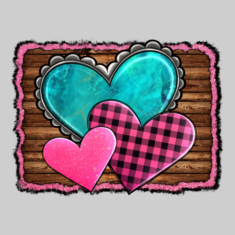 Valentine's Day Hearts Turquoise Heart Premium Tee by AdoDesignShop | Teevron