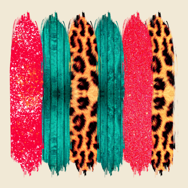 Colored Leopard And Wood Patterned Western Brush Strokes Premium Tee by Bettercallsaul | Teevron