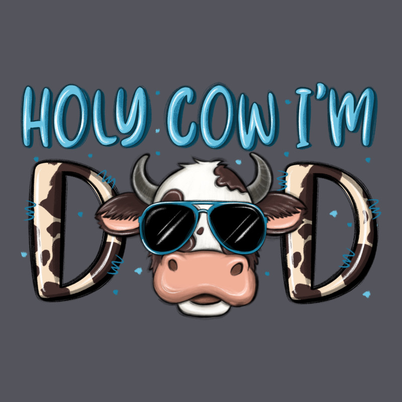 Holy Cow I'm Dad Vintage Hoodie by MaliasSmallBusiness | Teevron