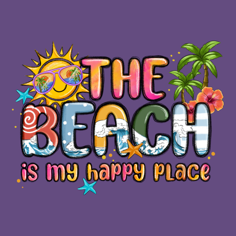 The Beach Is My Happy Place Vintage Hoodie by MaliasSmallBusiness | Teevron