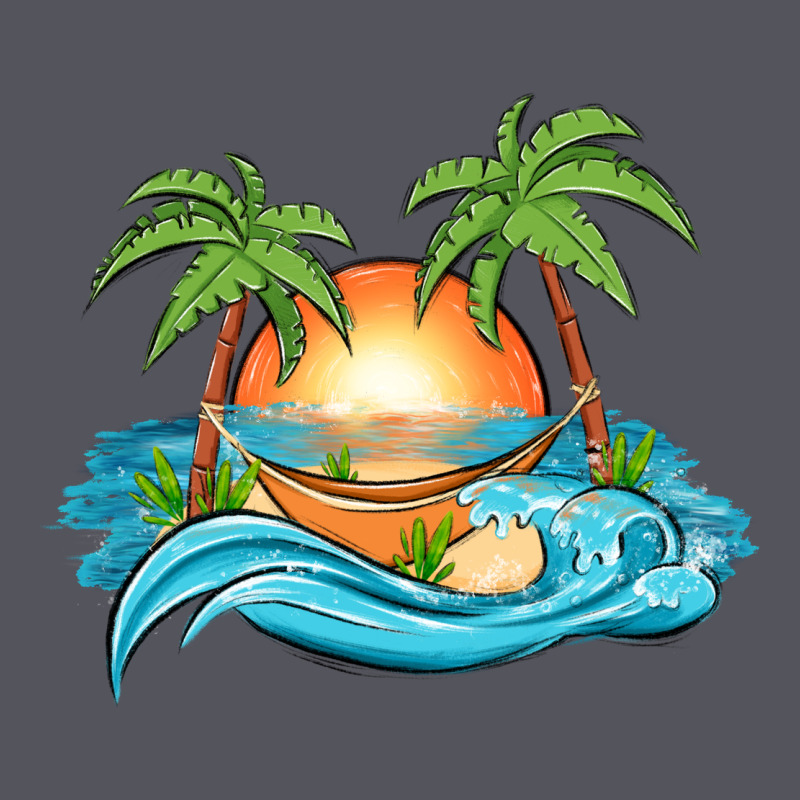 Sunset Beach Scene Vintage Hoodie by MaliasSmallBusiness | Teevron