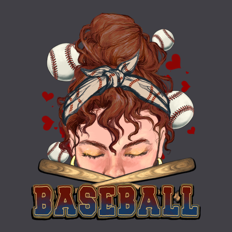 Messy Bun Baseball Heavyweight Hoodie by HowdyJamesFarm | Teevron