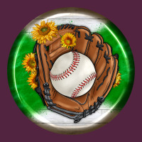 Baseball With Sunflower Round Earrings Urban Hoodie | Teevron