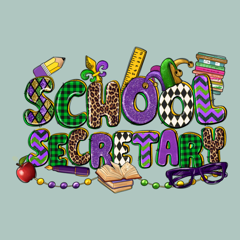 School Secretary Mardi Gras Premium Sweatshirt by CowGirlArtShop | Teevron
