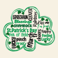 St Patricks Day Shamrock Typography Vintage Tee | Teevron