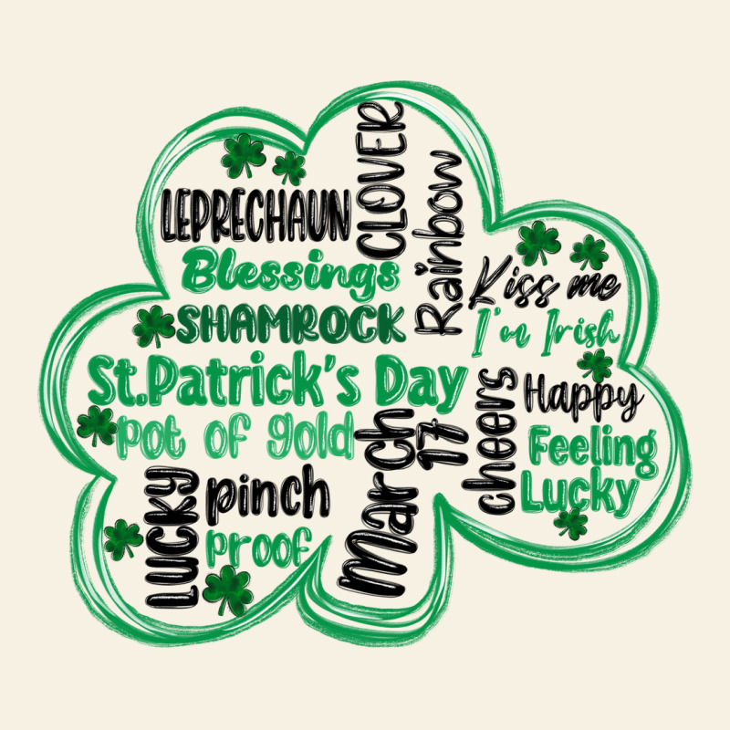 St Patricks Day Shamrock Typography Vintage Tee by MaliasSmallBusiness | Teevron