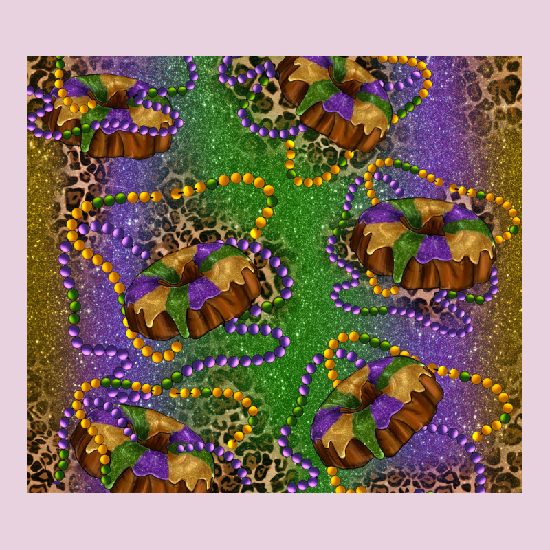 Mardi Gras King Cake Leopard Ladies Tee by RanaPortraitStore | Teevron