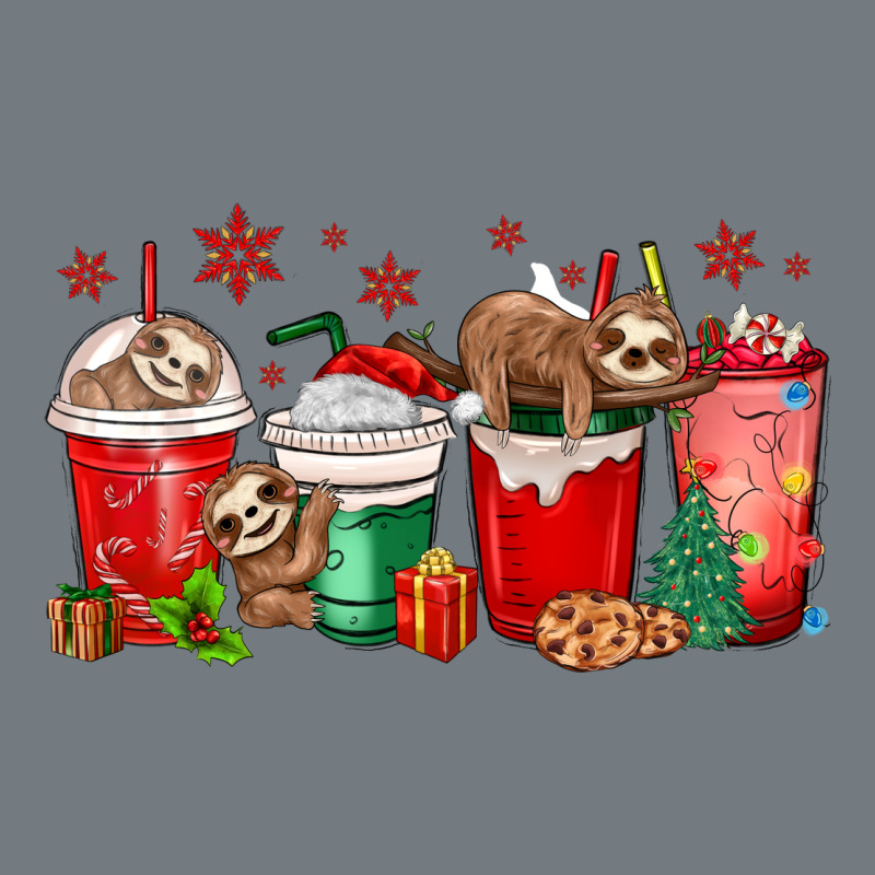 Christmas Sloth Coffee Cups Heavyweight Sweatshirt by MaliasSmallBusiness | Teevron