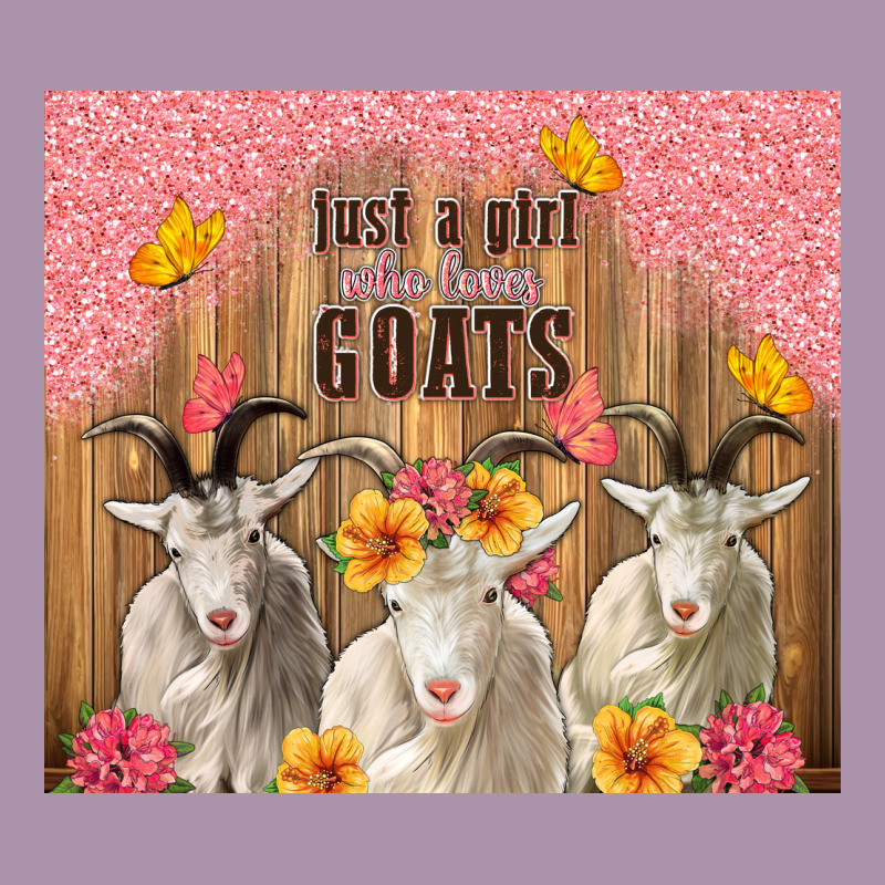 Just A Girl Who Loves Goats Tumbler Heavyweight Hoodie by TumblerDesignByShophia | Teevron