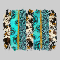 Gemstone Sunflower Cowhide Brushstroke Premium Tee | Teevron