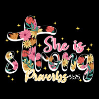 She Is Strong Proverbs 31 25 Ladies Tee | Teevron
