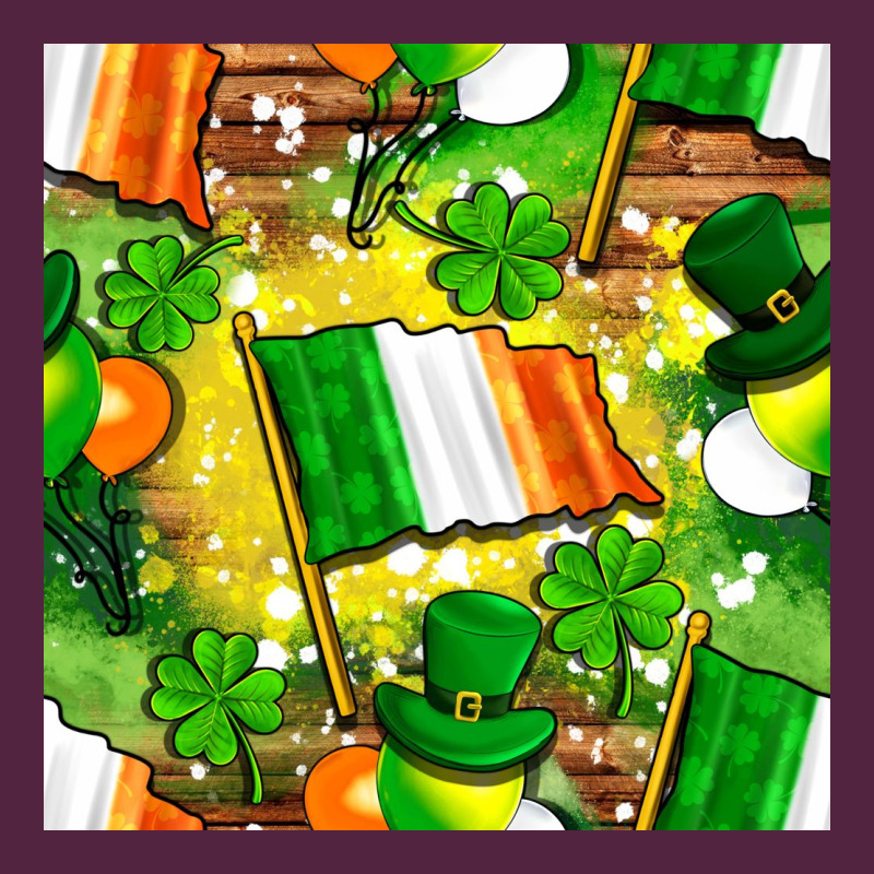Ireland Flag With St. Patrick's Day  Digital Paper Urban Hoodie by BundleAndBundleShop | Teevron