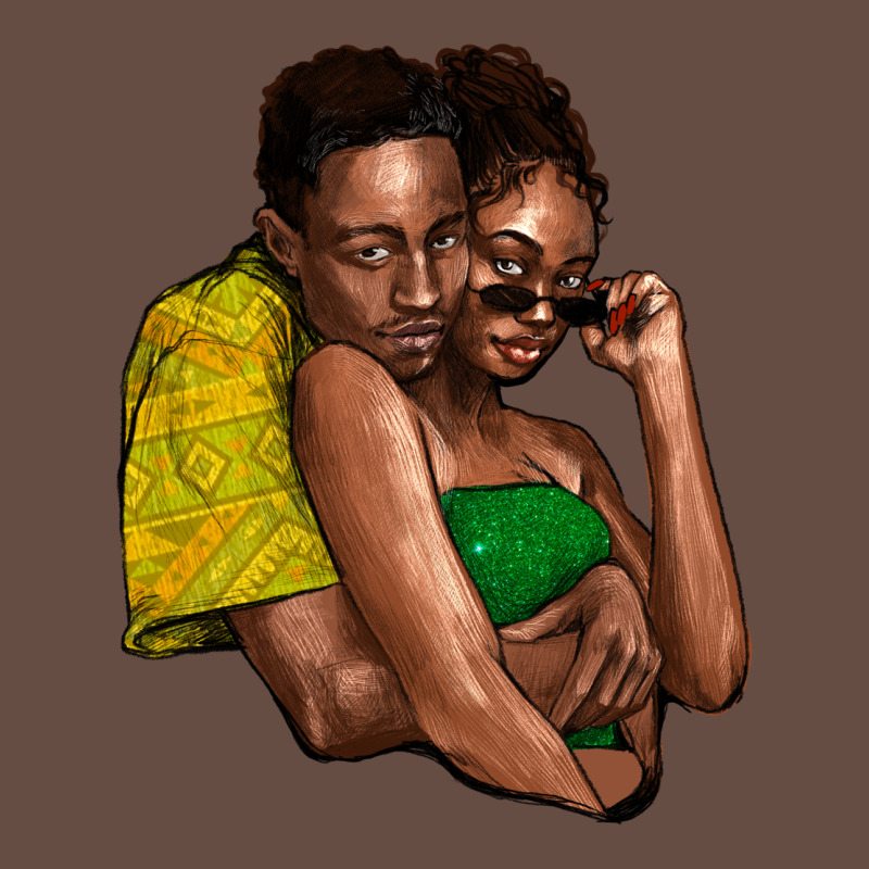 Black Couple Long Sleeve Tee by NancyCooperArtShop | Teevron