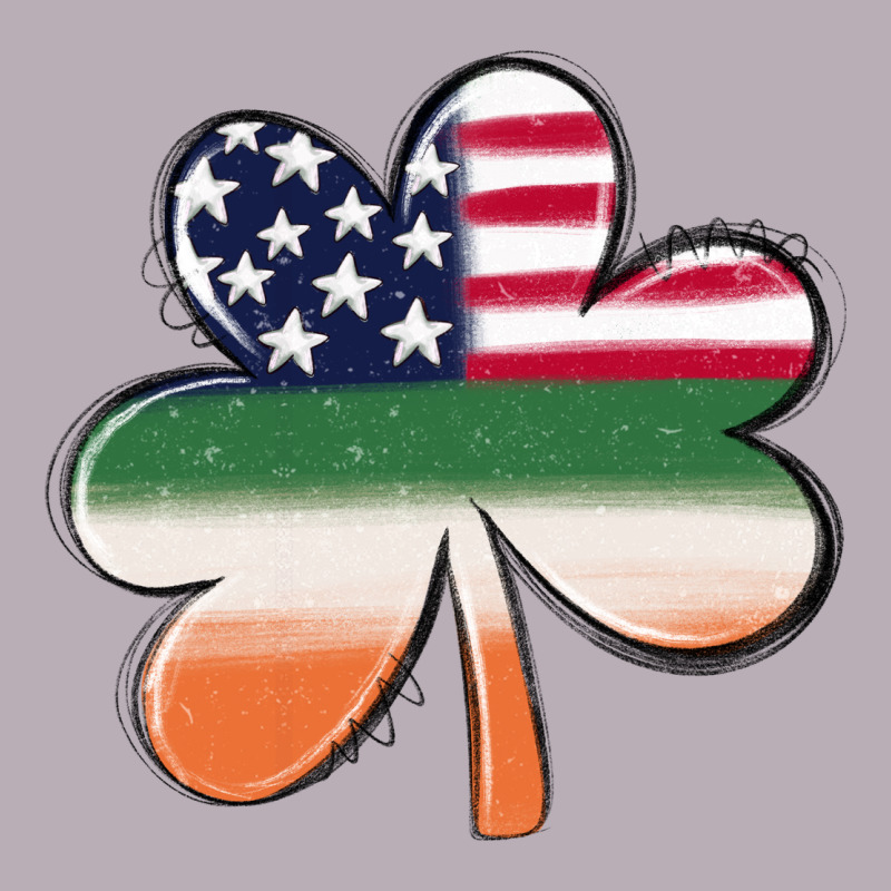 St Patricks Day Shamrock American Flag Vintage Tee by MaliasSmallBusiness | Teevron
