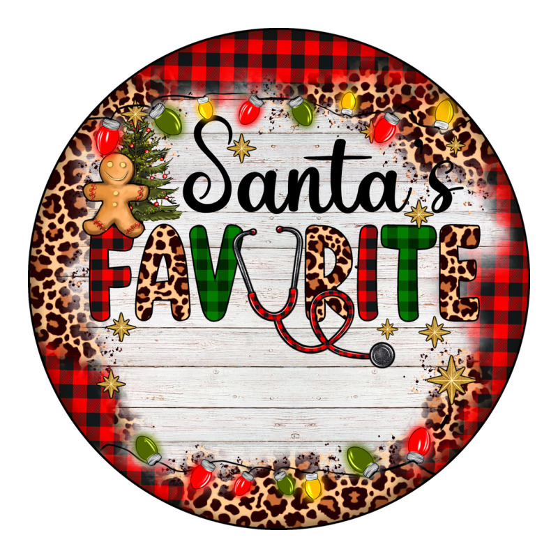 Custom Name Santas Favorite Nurse Ladies Tee by AdoDesignShop | Teevron
