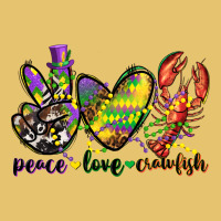 Peace Love Crawfish Mardi Gras Premium Sweatshirt | Teevron