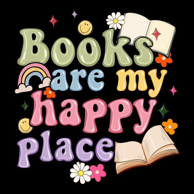 Books Are My Happy Place Heavyweight Sweatshirt by MaliasSmallBusiness | Teevron