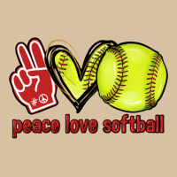 Peace Love Softball Heavyweight Hoodie | Teevron