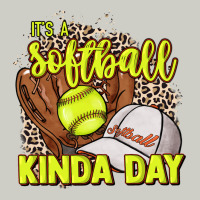 It's A Softball Kinda Day Leopard Heavyweight Hoodie | Teevron