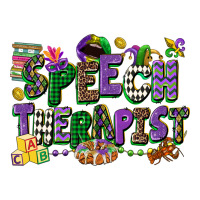 speech therapist mardi gras cowgirl | Teevron