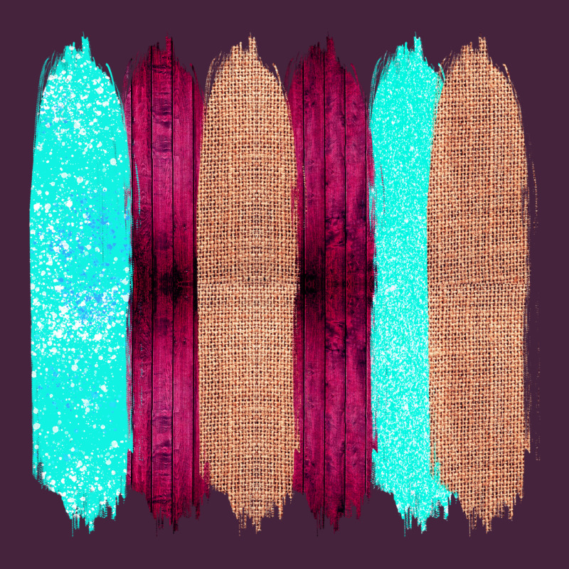 Colored Farm Life Purple Wood Jute Cyan Glitter Brush Strokes Premium Tee by Bettercallsaul | Teevron