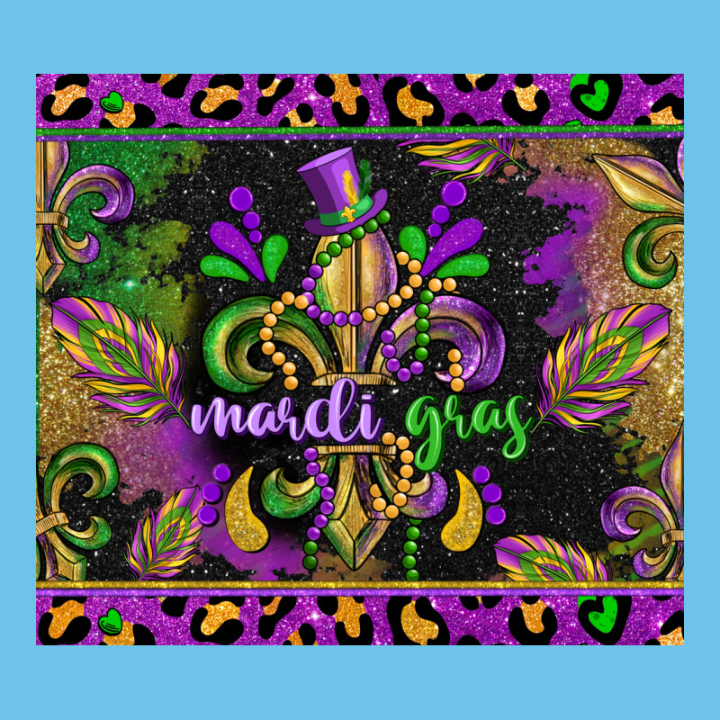 Mardi Gras Fleur De Lis Premium Sweatshirt by CowGirlArtShop | Teevron