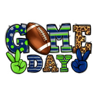 Game Day Green And Blue Team Color Heavyweight Hoodie | Teevron