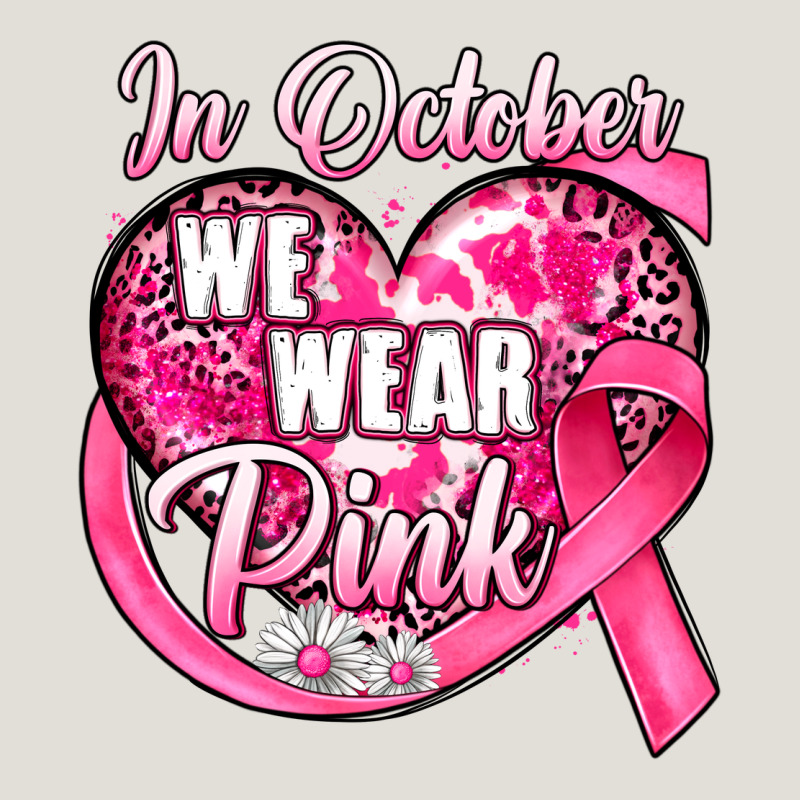 In October We Wear Pink Heart Heavy Core Tee by JahusDesignShop | Teevron
