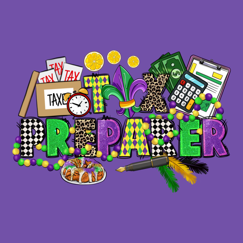 Tax Preparer Mardi Gras Premium Sweatshirt by CowGirlArtShop | Teevron