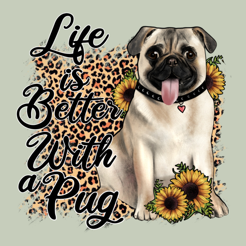 Life Is Better With A Pug Long Sleeve Tee by JahusDesignShop | Teevron