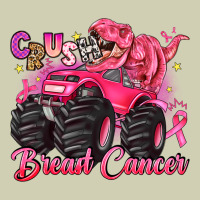 Crush Breast Cancer Monster Truck With Dinosaur Heavy Core Tee | Teevron