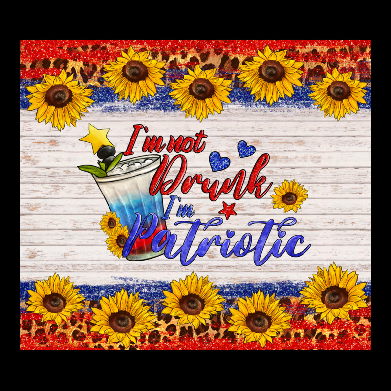 I'm Not Drunk I'm Patriotic Ladies Tee by HRA Design Shop | Teevron