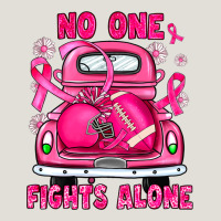Breast Cancer No One Fights Alone Truck Football Heavy Core Tee | Teevron