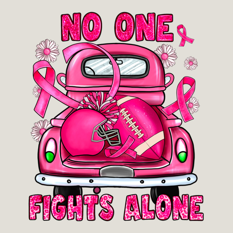 Breast Cancer No One Fights Alone Truck Football Heavy Core Tee by JahusDesignShop | Teevron