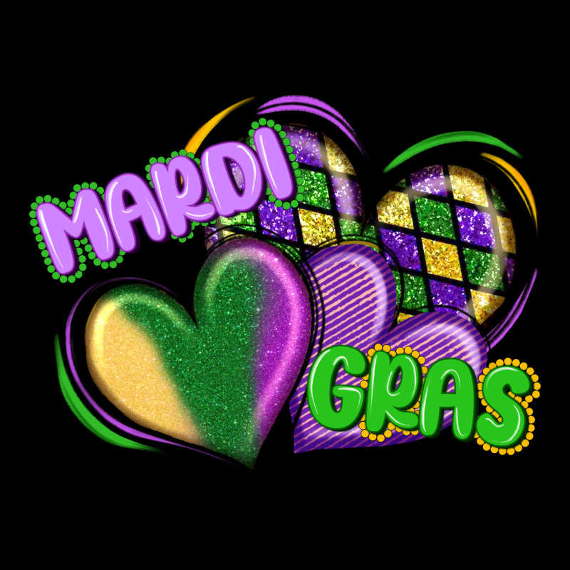 Mardi Gras Heart Premium Sweatshirt by CowGirlArtShop | Teevron