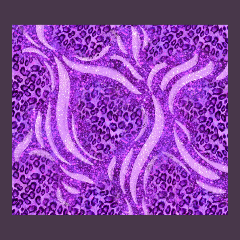 Purple Glitter With Leopard Pattern Heavyweight Hoodie by TumblerDesignByShophia | Teevron