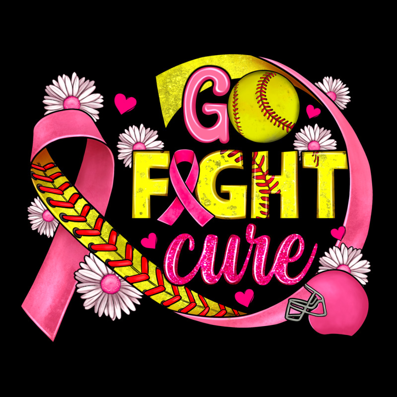 Breast Cancer Go Fight Cure Softball Heavy Core Tee by JahusDesignShop | Teevron