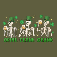 Drink Drank Drunk St. Patricks Day Skeletons Vintage Tee | Teevron