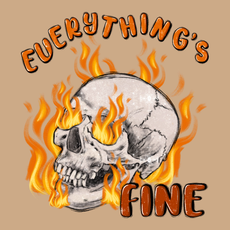 Everything's Fine Vintage Hoodie by MaliasSmallBusiness | Teevron
