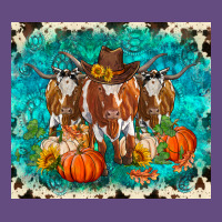 Fall Longhorn Cows Vintage Hoodie | Teevron