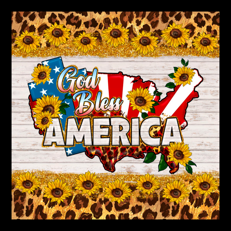 God Bless America Square Coaster Ladies Tee by HRA Design Shop | Teevron