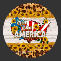 god bless america round coaster | Teevron