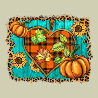 Fall Pumpkins And Sunflowers Heart Heavy Core Tee | Teevron
