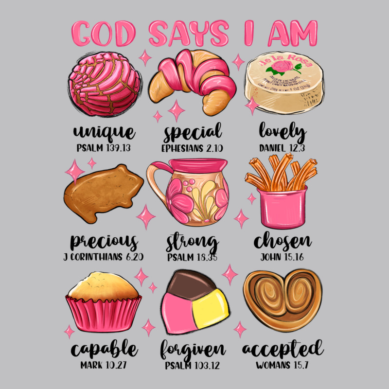 God Says I Am Mexican Pan Dulce Long Sleeve Tee by MaliasSmallBusiness | Teevron