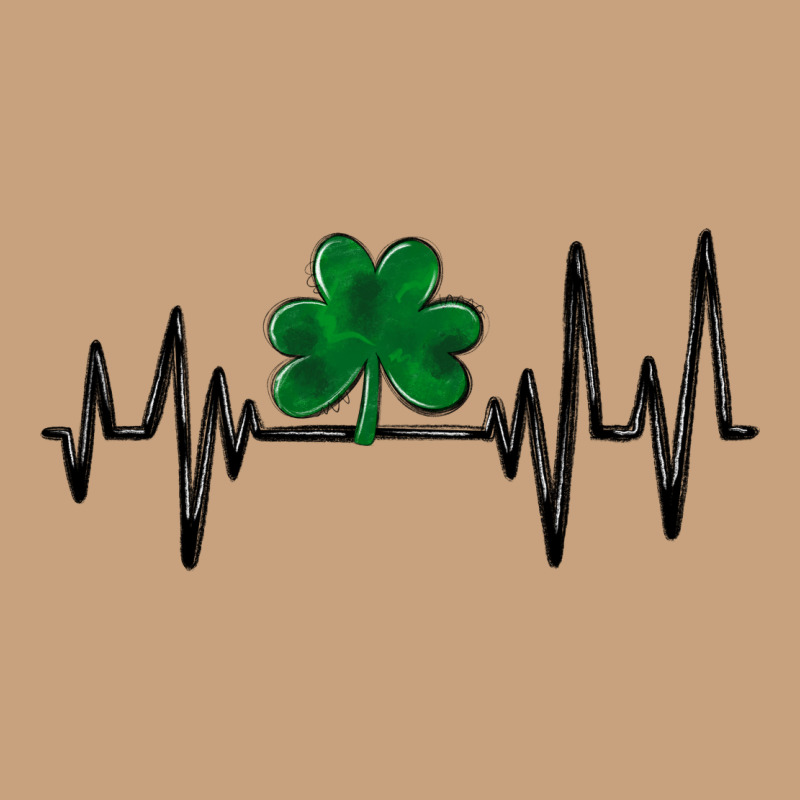 Shamrock Heartbeat Vintage Tee by MaliasSmallBusiness | Teevron