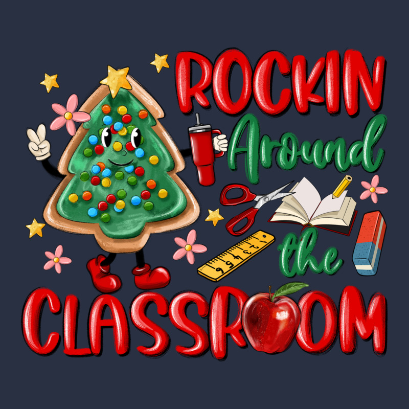 Rockin Around The Clasroom Teacher Heavyweight Sweatshirt by MaliasSmallBusiness | Teevron