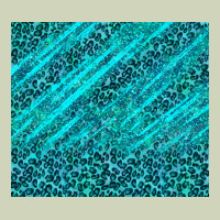 Blue Glitter With Leopard Pattern Heavyweight Hoodie | Teevron