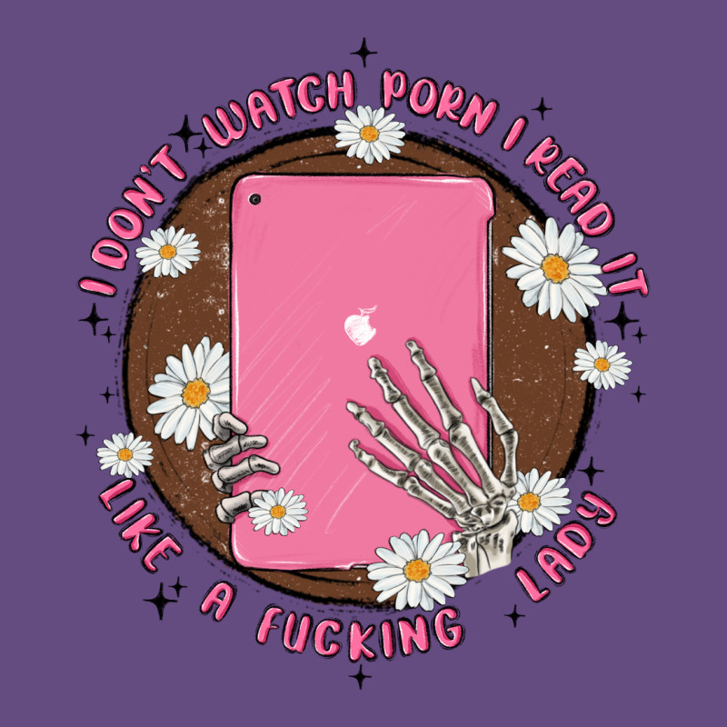 I Don't Watch Prn I Read It Like A Fucking Lady Vintage Hoodie by MaliasSmallBusiness | Teevron